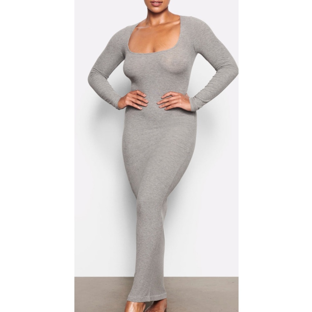 Skims Soft Lounge Long Sleeve Dress